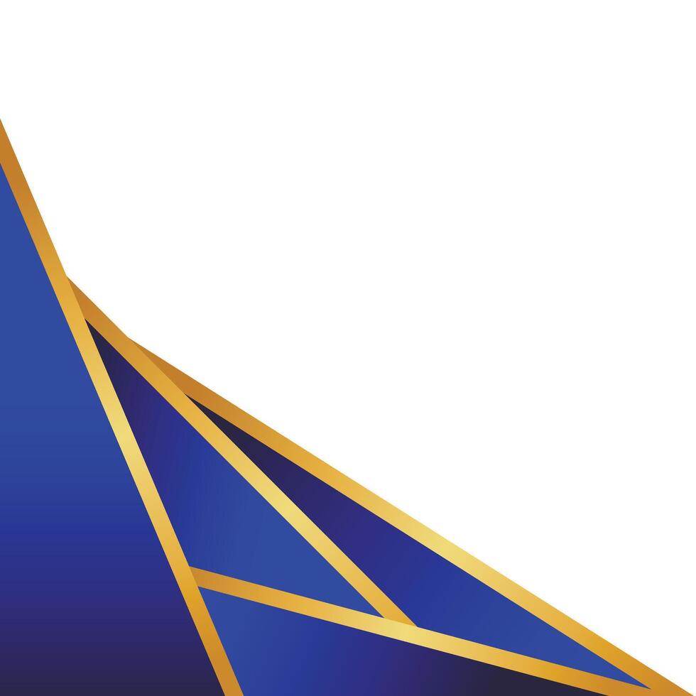 Golden Geometric Corner vector