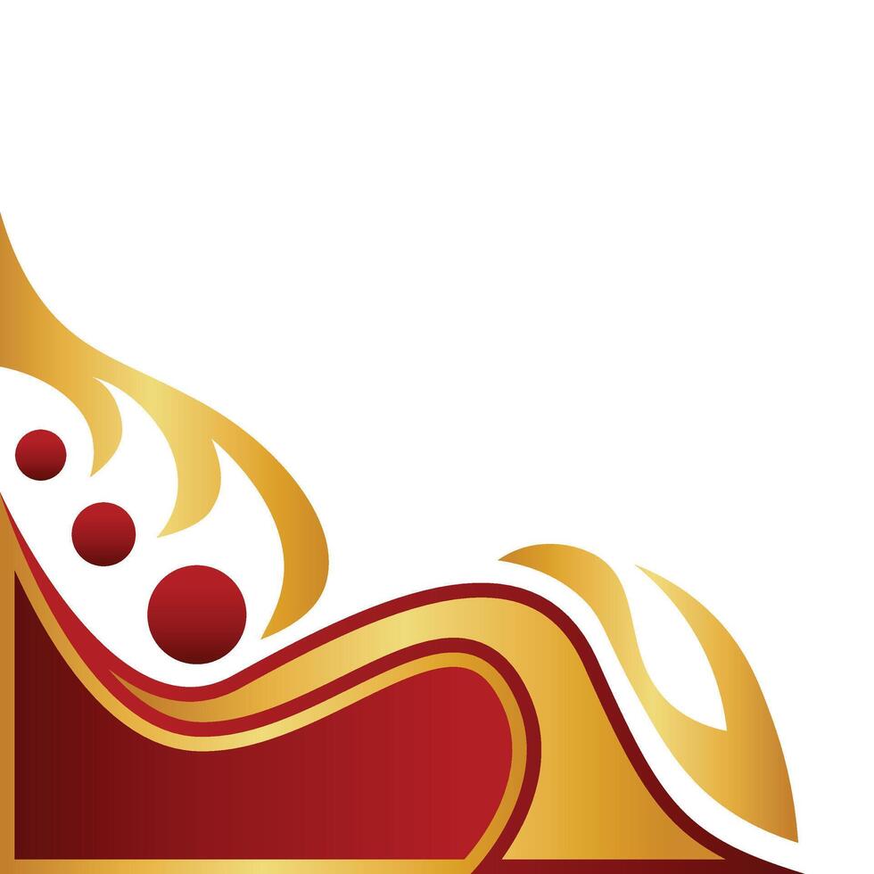 Modern Wavy Gold Corner 37456843 Vector Art at Vecteezy