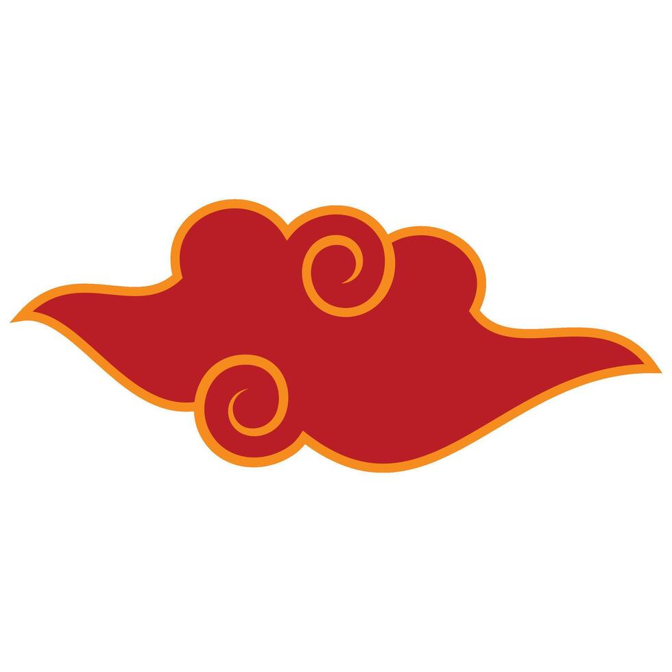 Lunar New Year Cloud Illustration vector