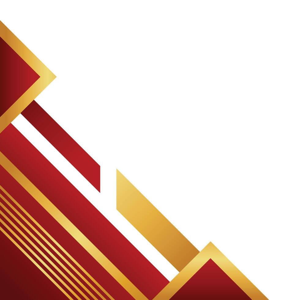 Golden Geometric Corner vector