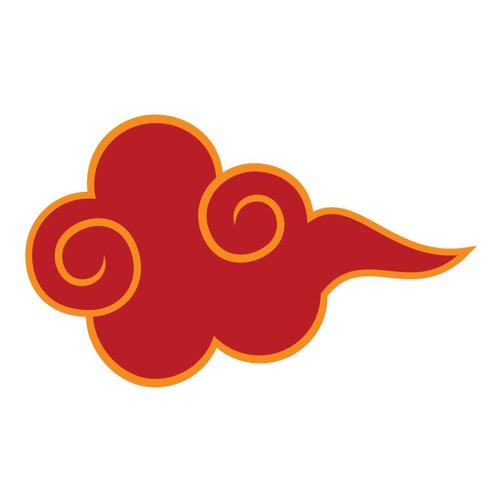 Lunar New Year Cloud Illustration vector