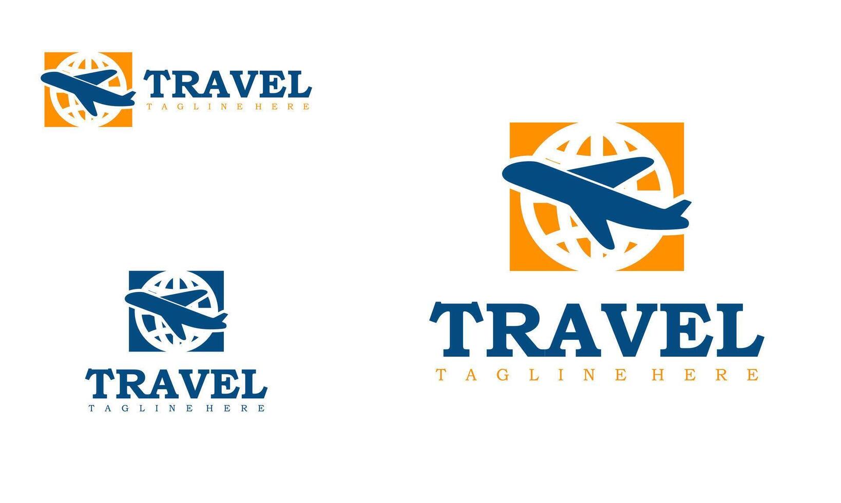 Agency travel  business logo designs concept template. Plane Travel logo transport  logistics delivery. vector