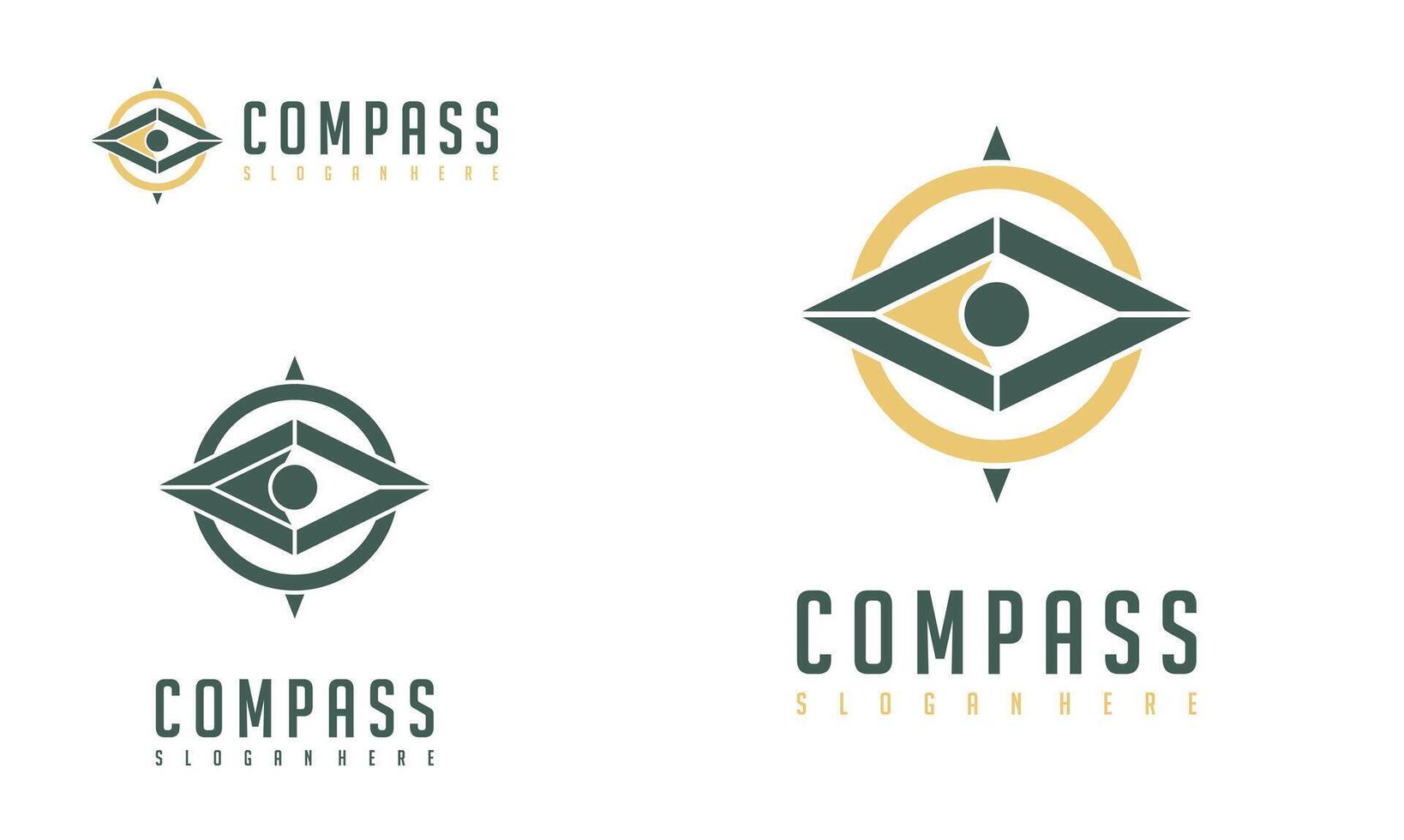 Compass logo vector modern navigation symbol. Compass illustration icon simple design.