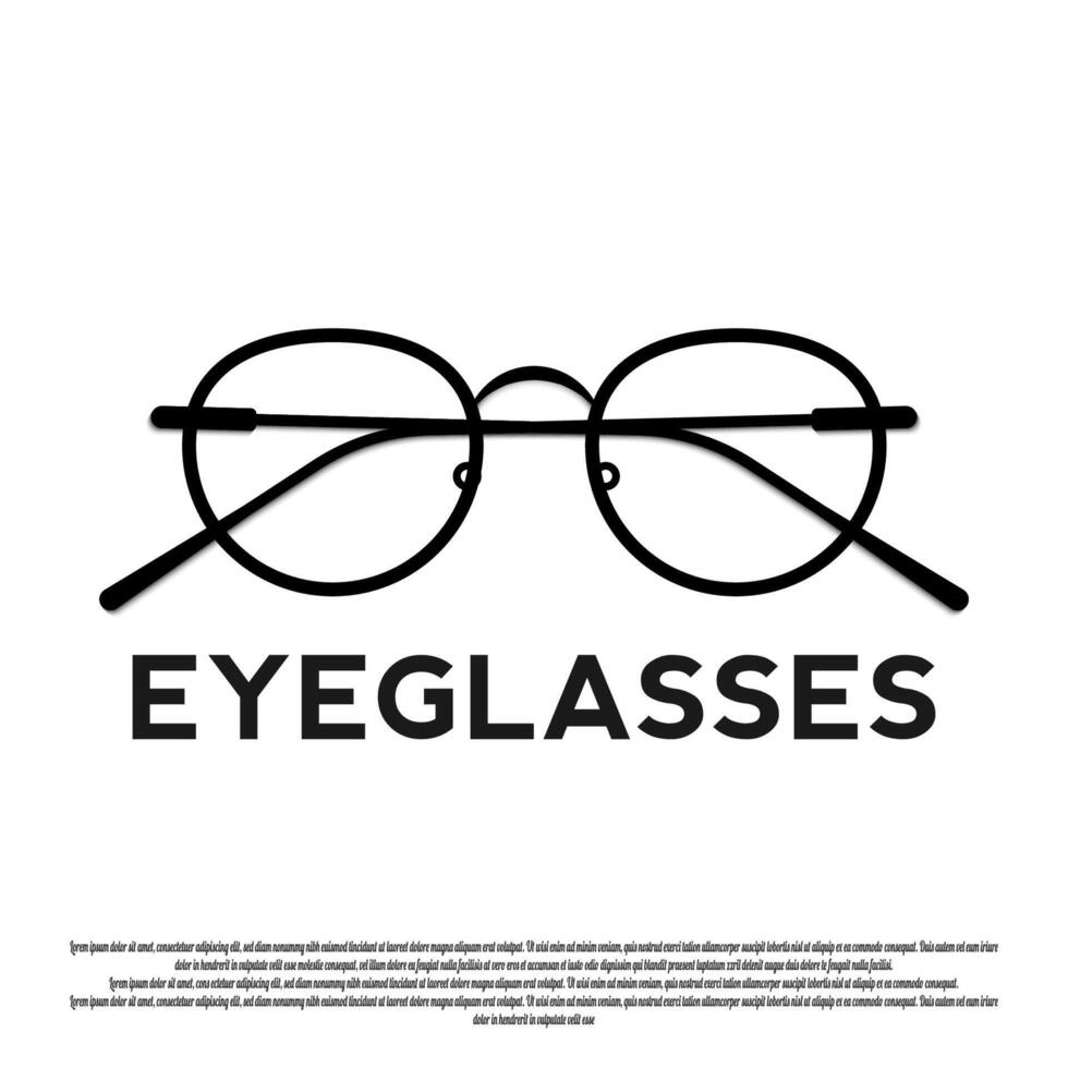 eye glasses icon for web or app vector