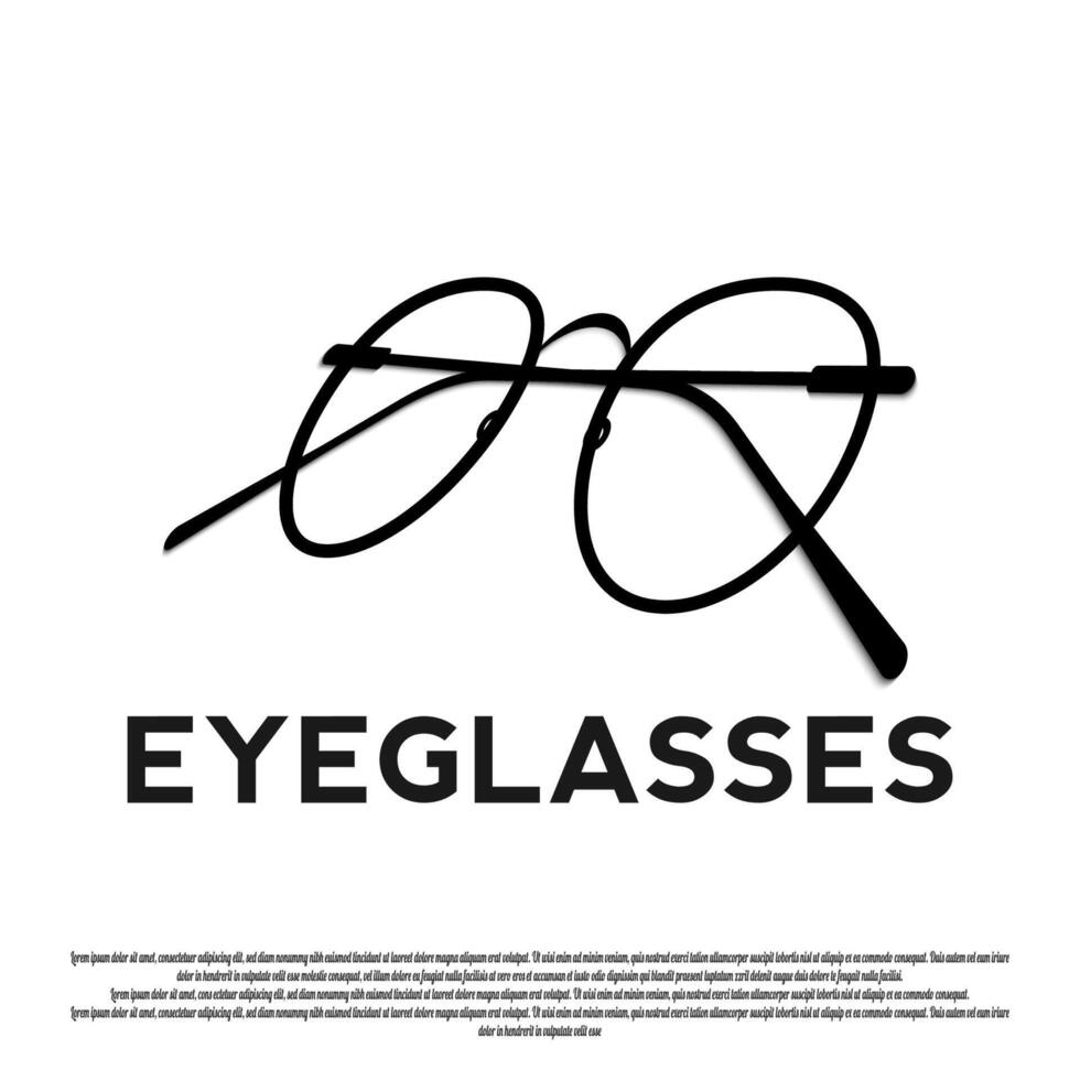 eye glasses icon for web or app vector
