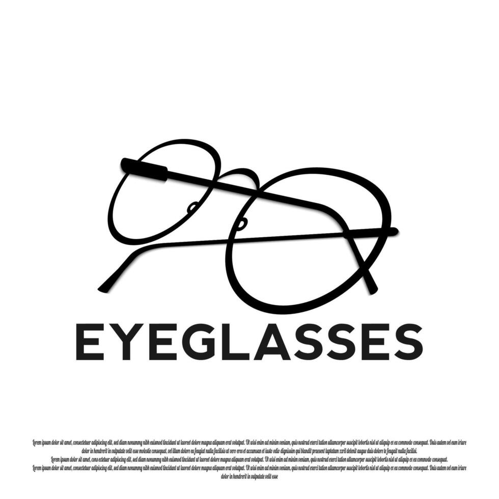 eye glasses icon for web or app vector