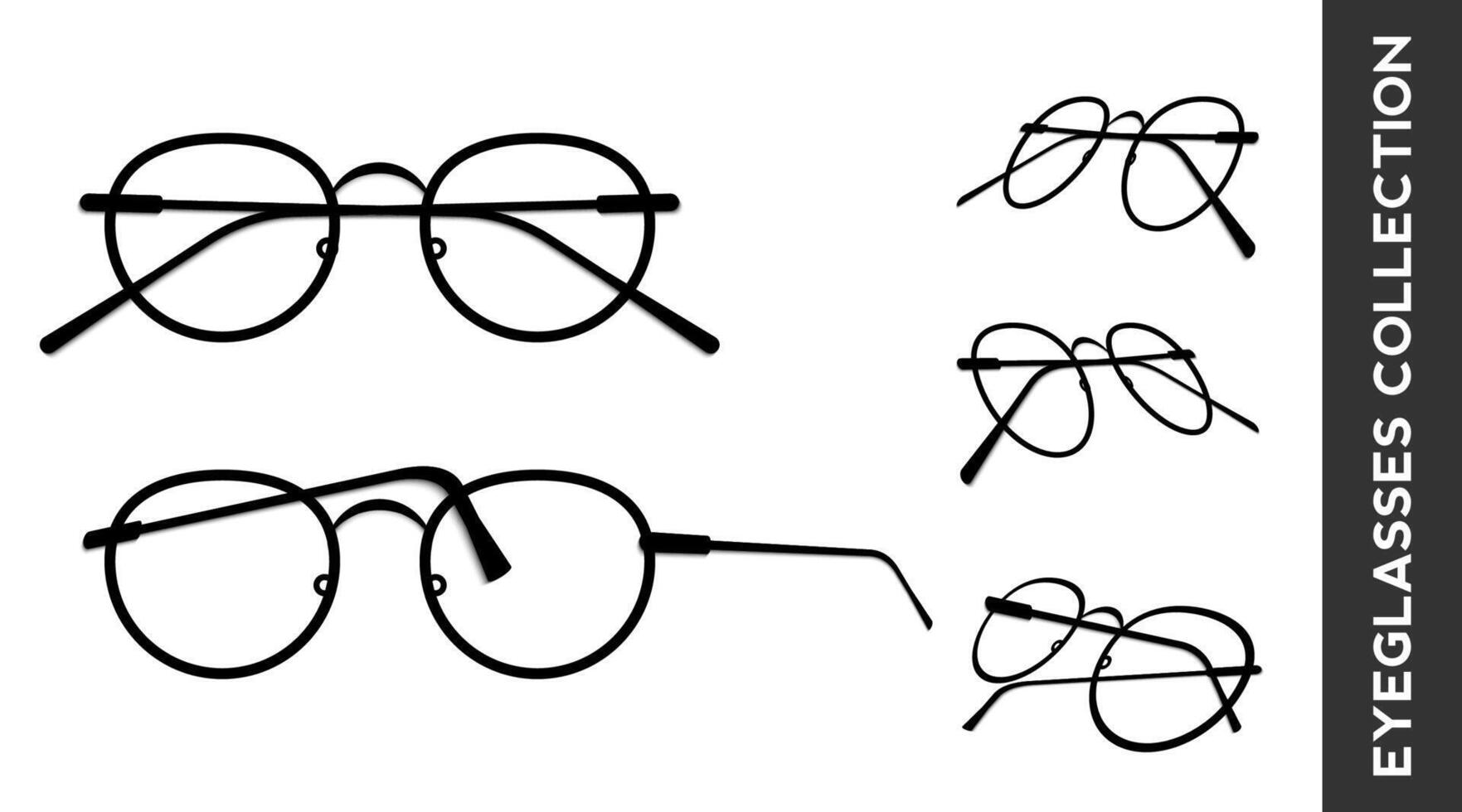 eye glasses icon for web or app vector