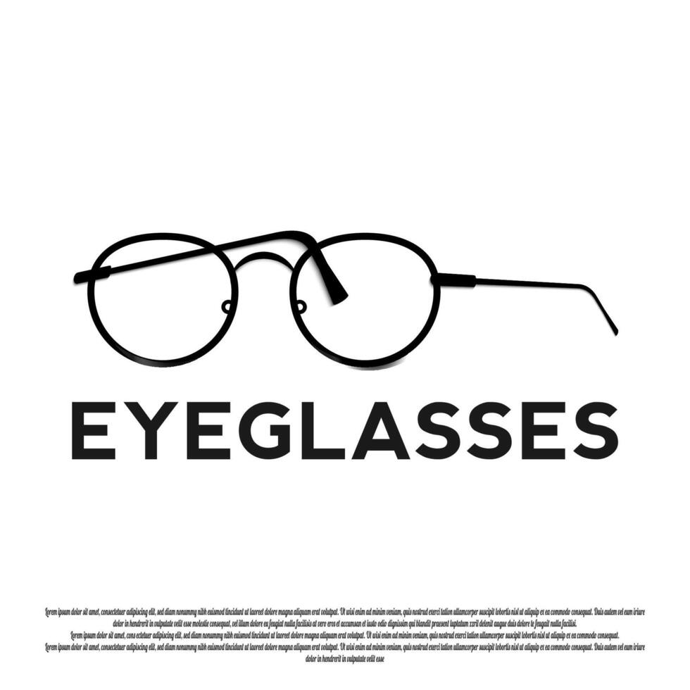 eye glasses icon for web or app vector