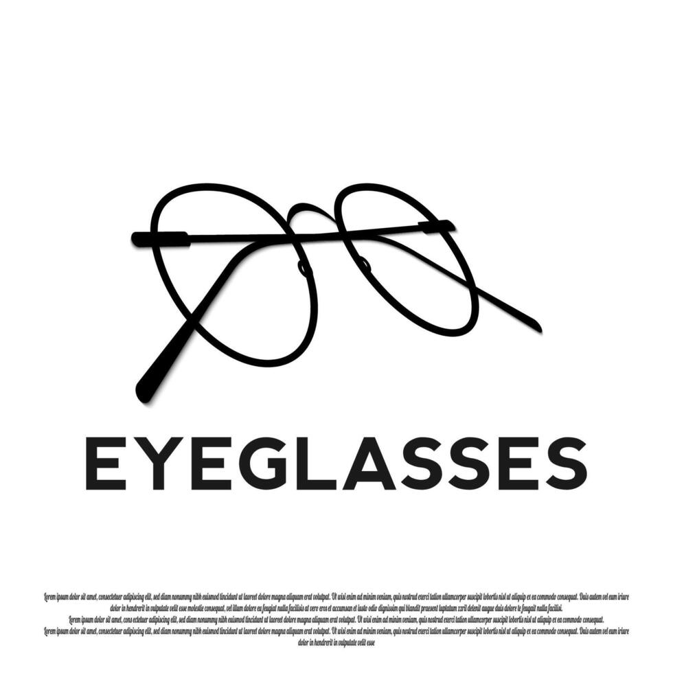 eye glasses icon for web or app vector