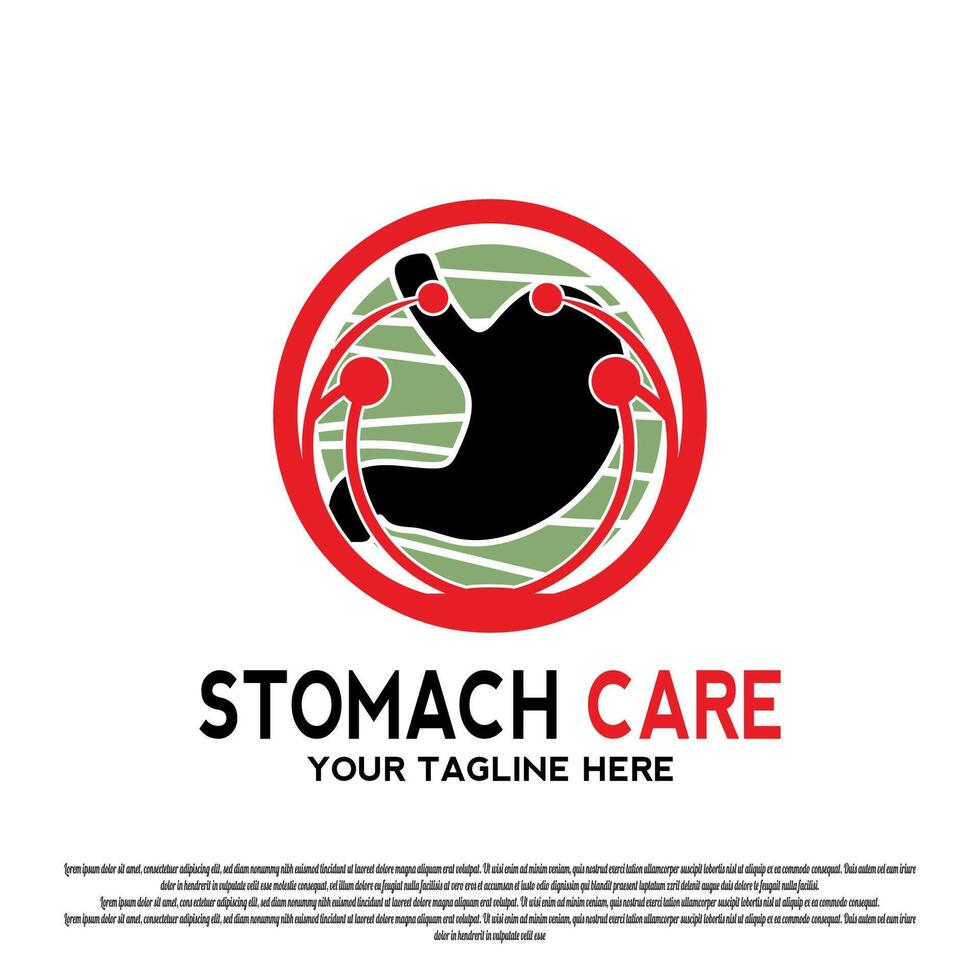 stomach or gastric icon for web or app vector