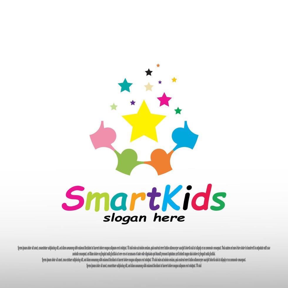 smart kids icon for web or app vector