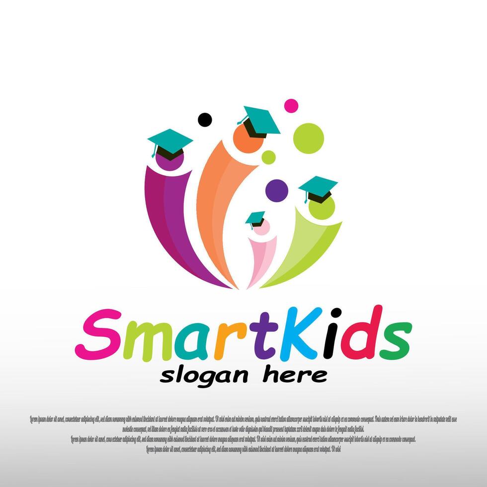 smart kids icon for web or app vector
