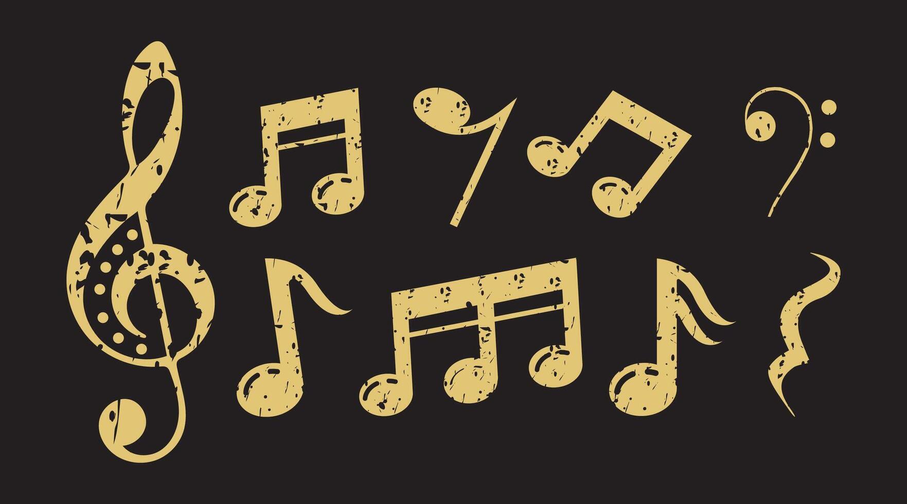 music notes icon for web or apps vector