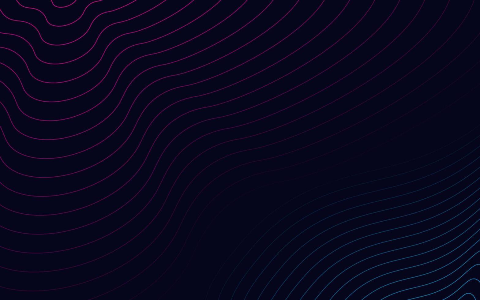 Abstract technology with dynamic wavy lines vector