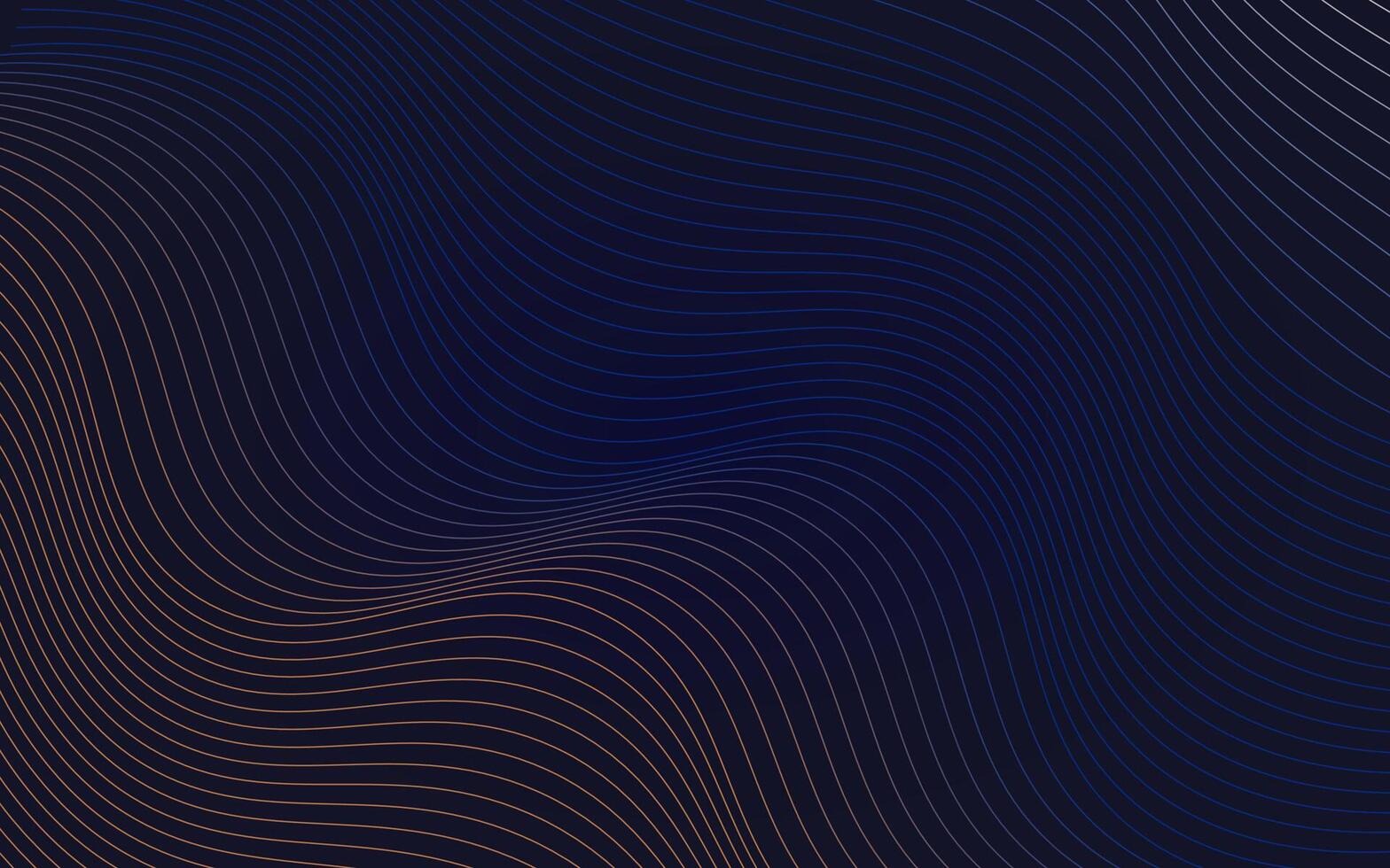 Abstract technology with dynamic wavy lines vector