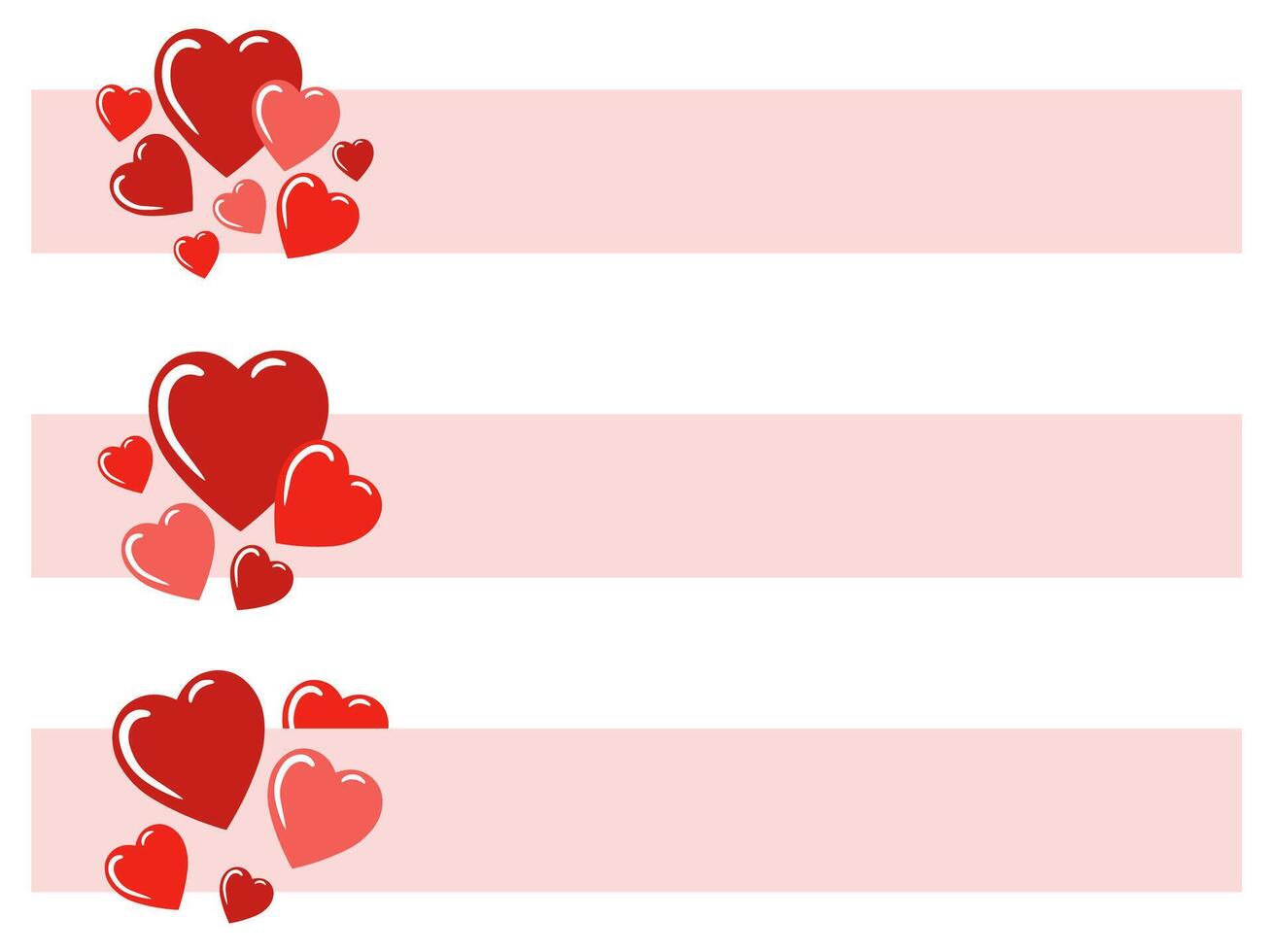Heart and Love background for Valentines vector