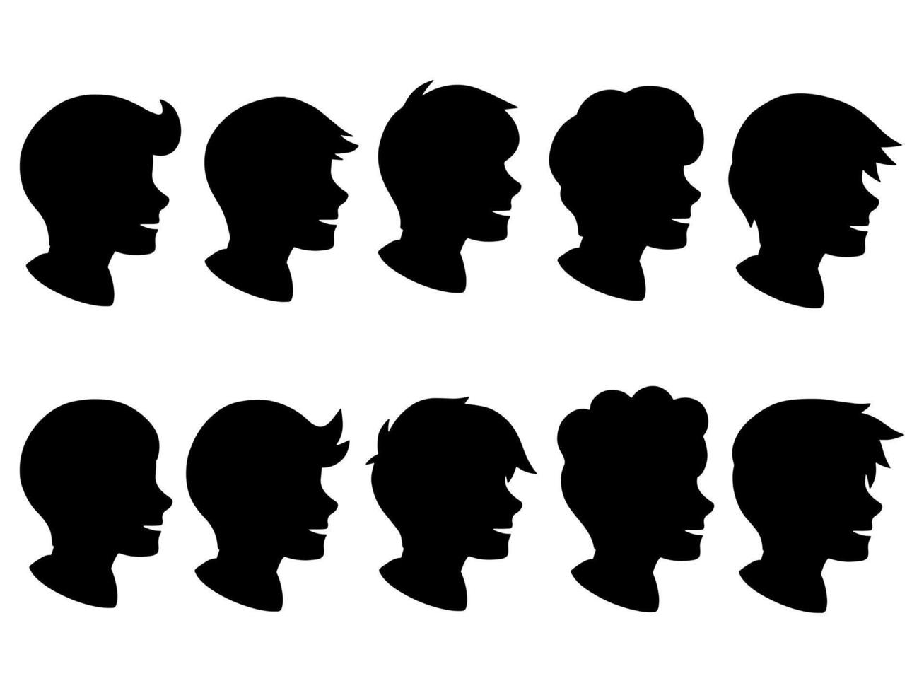 Avatar Profile Picture Silhouette Illustration vector