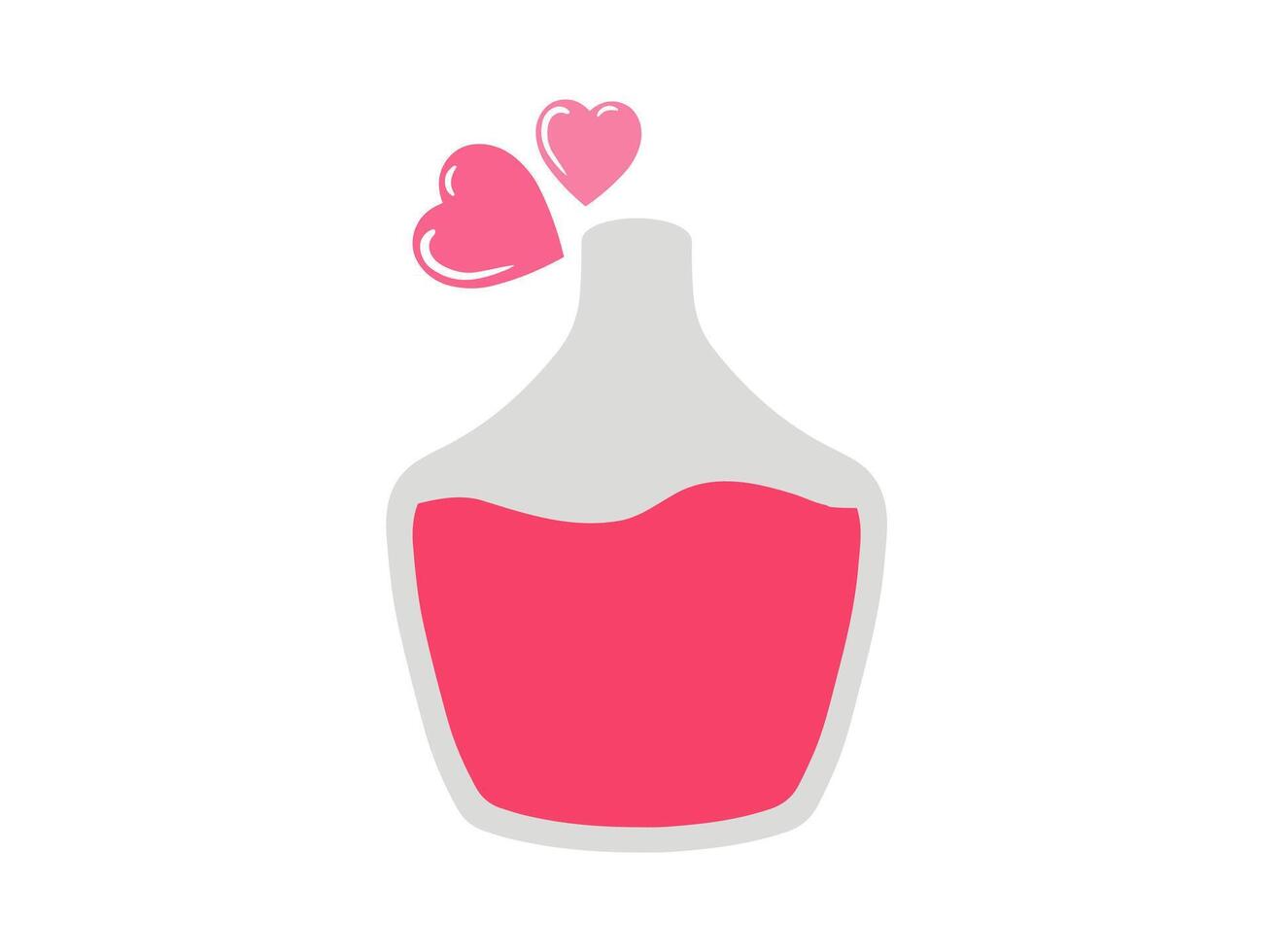 Potion Bottle Background Valentine Day vector