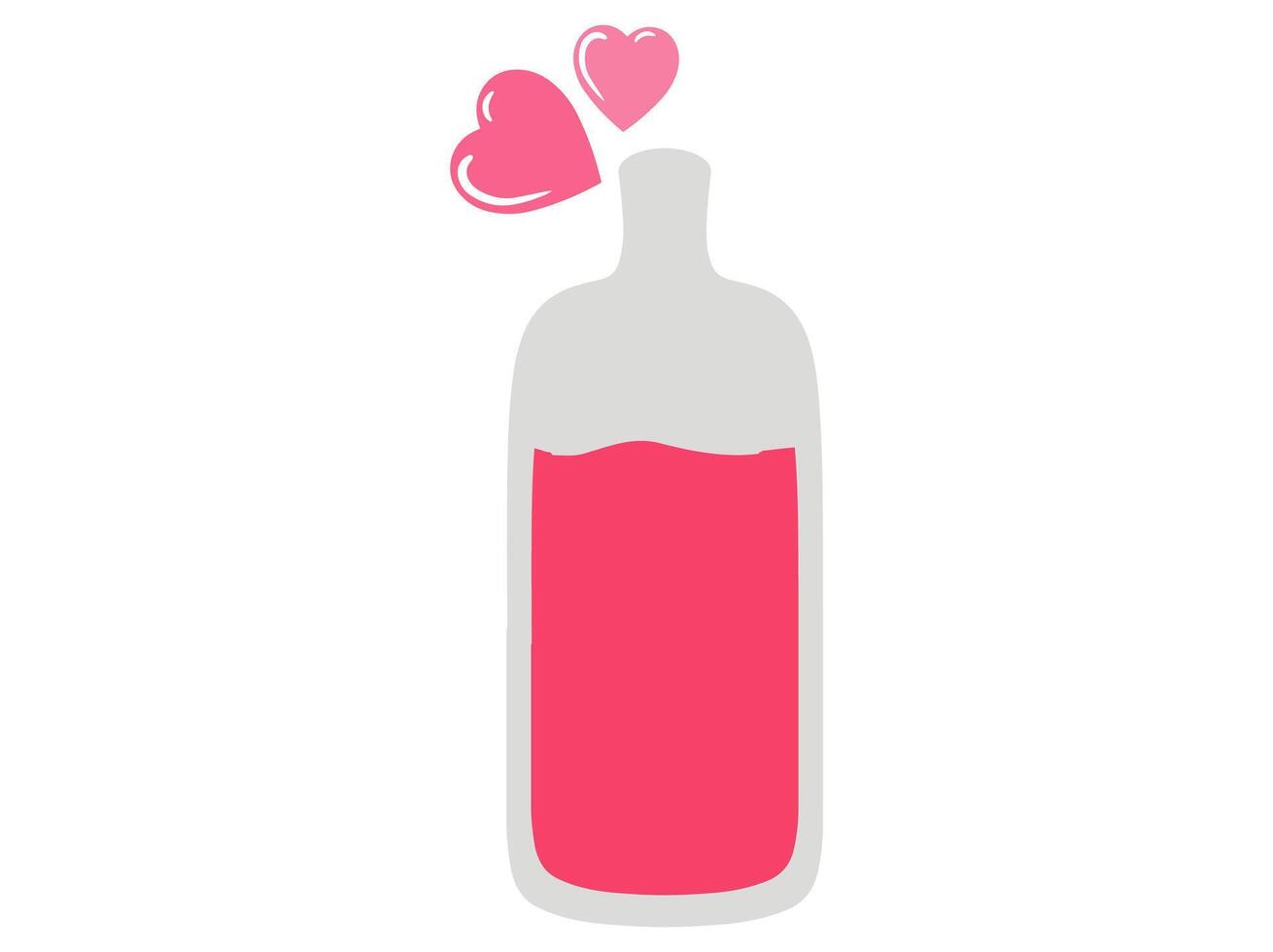 Potion Bottle Background Valentine Day vector