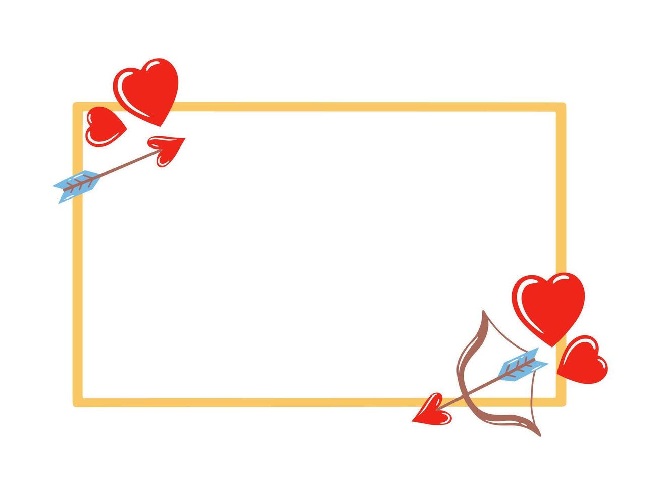 Valentine Frame Heart Background Illustration vector
