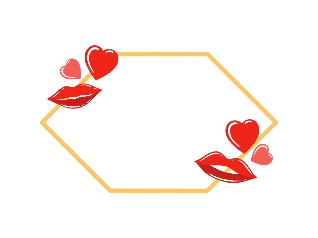 Valentines Day Heart Background Illustration vector