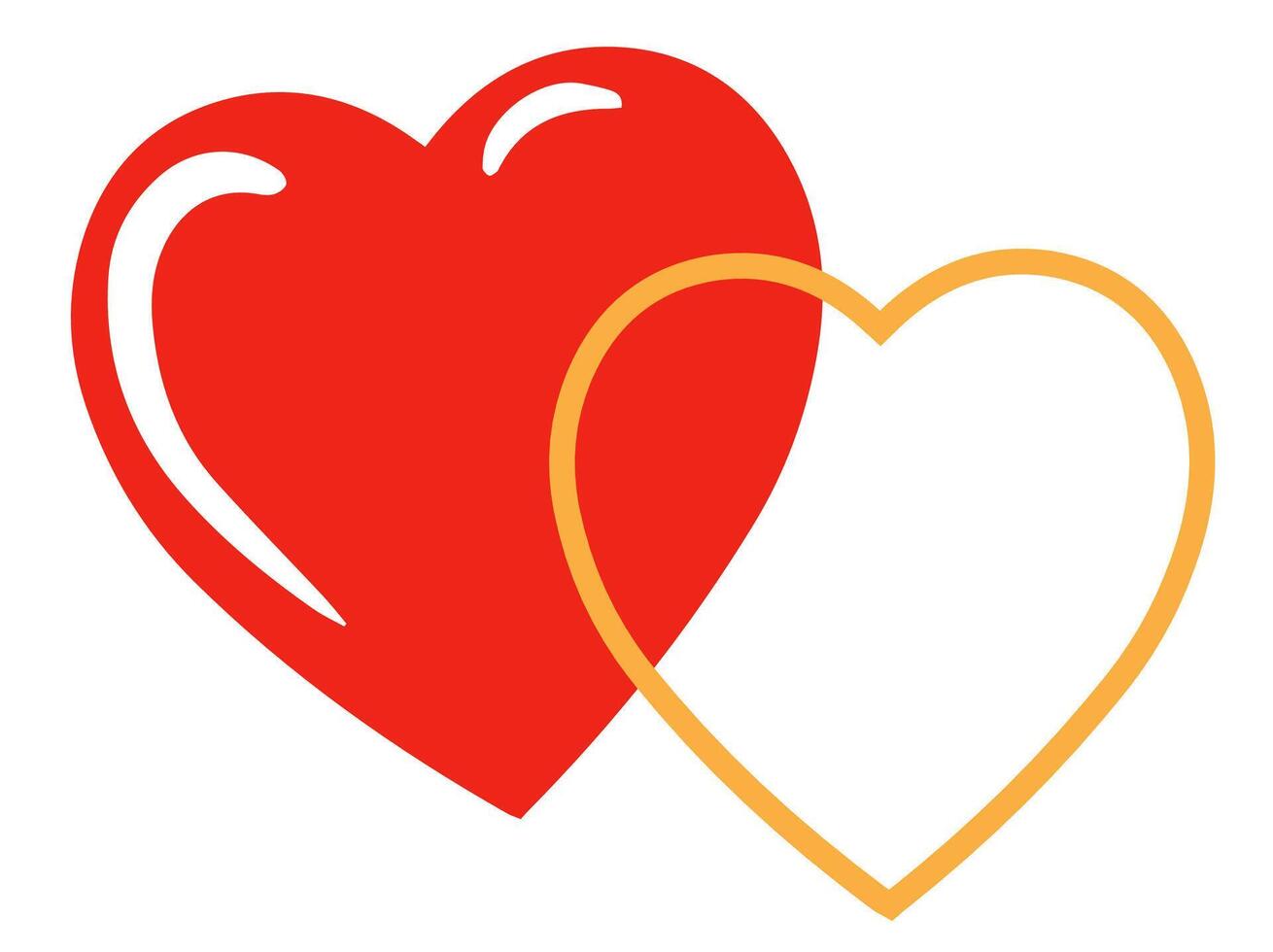Valentines Day Heart Background Illustration vector