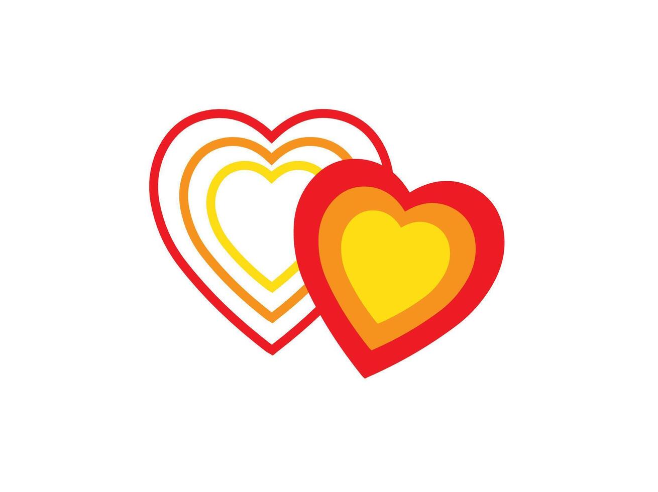 Valentines Day Heart Background Illustration vector