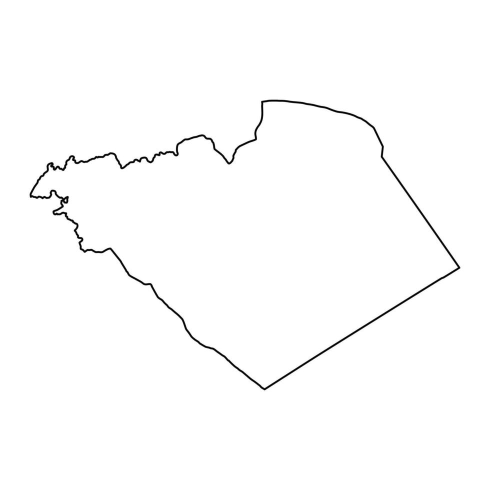 Homs Governorate map, administrative division of Syria. Vector illustration.