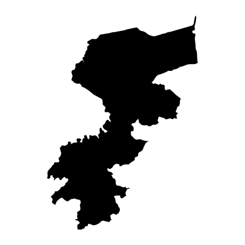 Karene District map, administrative division of Sierra Leone. Vector illustration.