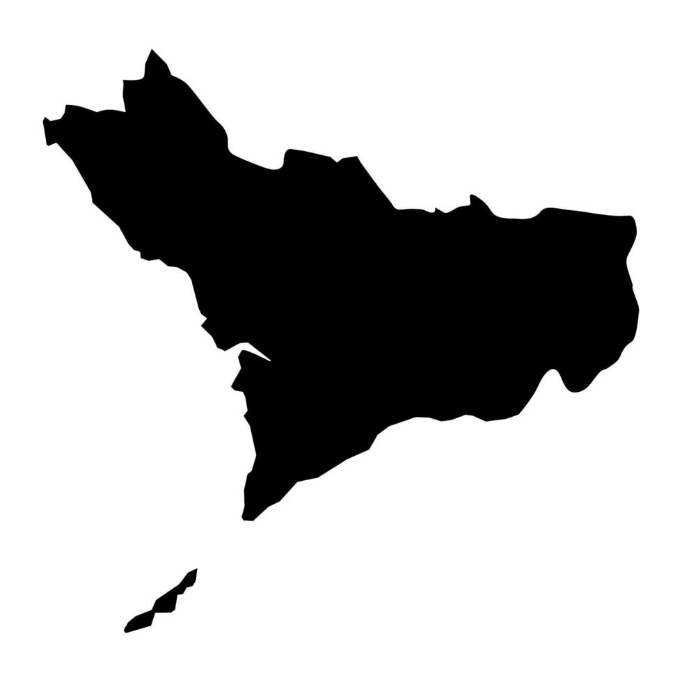 Western Area Rural District map, administrative division of Sierra Leone. Vector illustration.