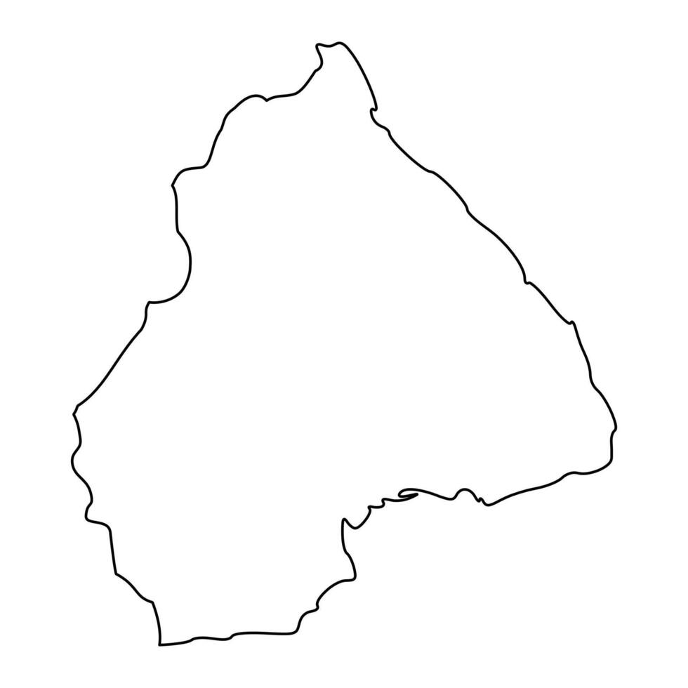 Los Santos Province map, administrative division of Panama. Vector illustration.