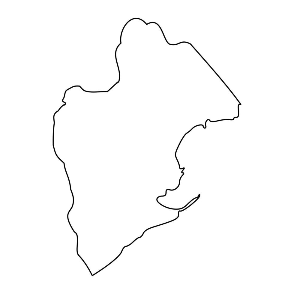Panamá oeste provincia mapa, administrativo división de Panamá. vector ilustración.