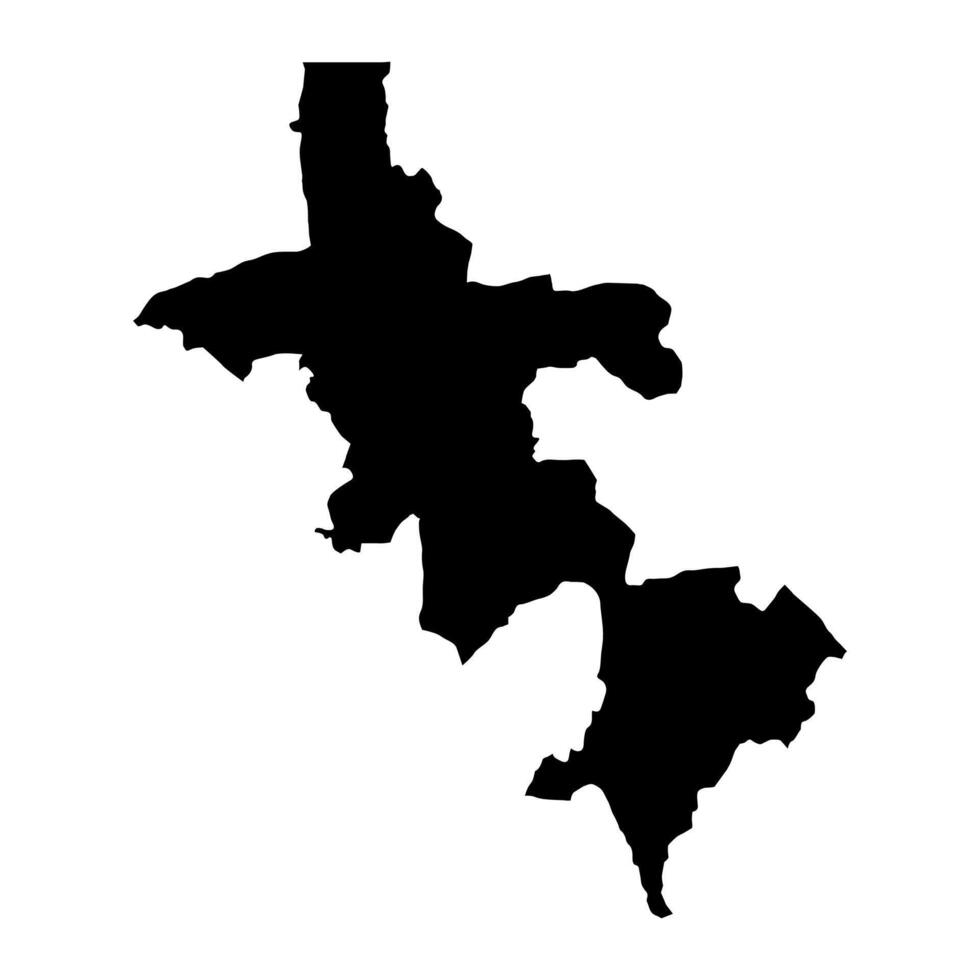 Koinadugu District map, administrative division of Sierra Leone. Vector illustration.