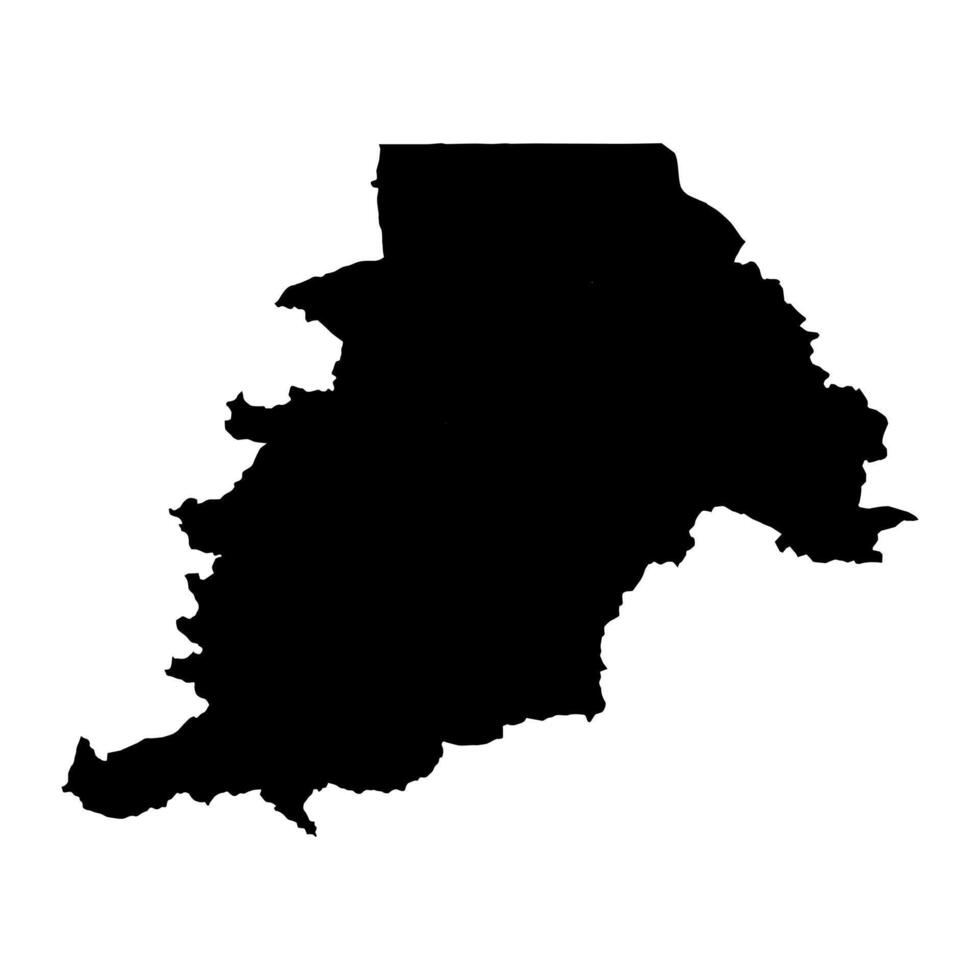 Northern Province map, administrative division of Sierra Leone. Vector illustration.
