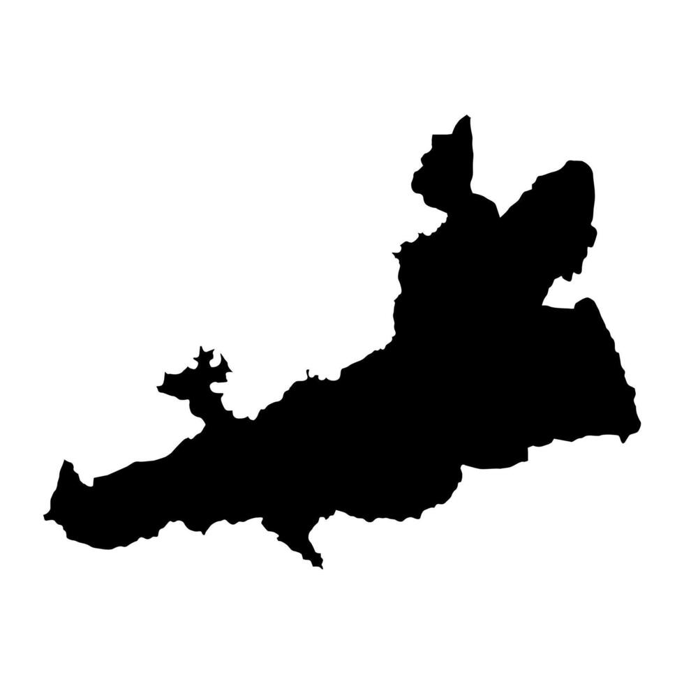 Tonkolili District map, administrative division of Sierra Leone. Vector illustration.