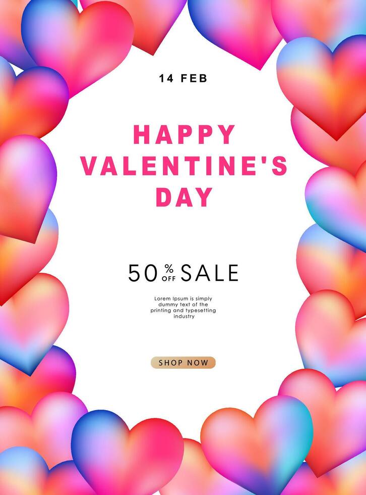 Modern design templates for Valentines day, Love card, banner, poster, cover, invitation. Trendy minimalist aesthetic with gradients and typography, y2k backgrounds. vector illustration.