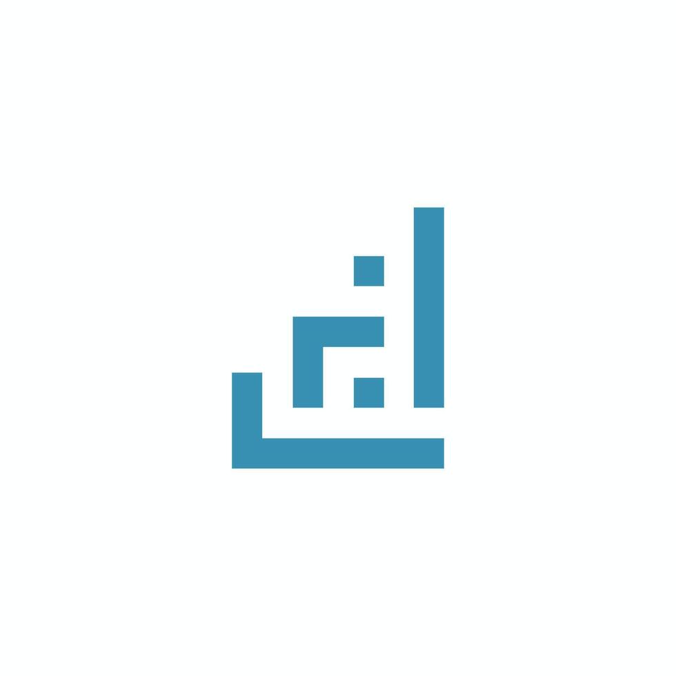 Initial letter lf logo or fl logo vector design template