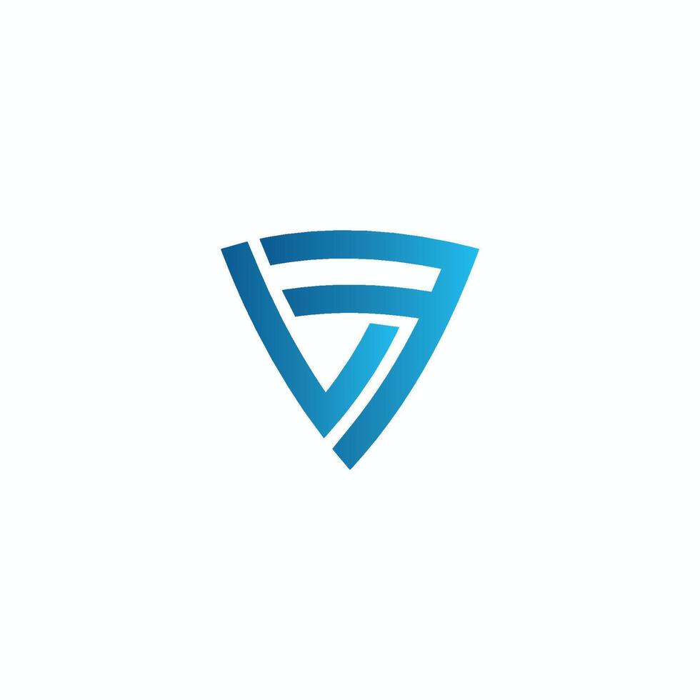 Initial letter lf logo or fl logo vector design template