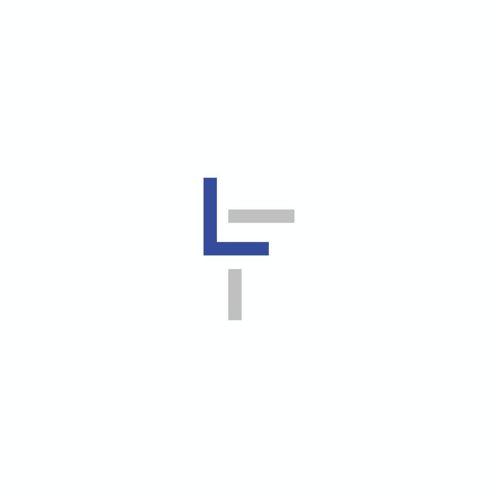 Initial letter lf logo or fl logo vector design template