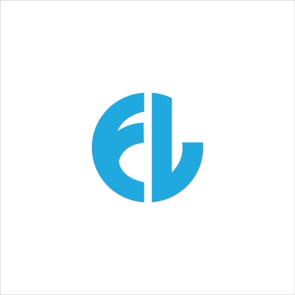 Initial letter lf logo or fl logo vector design template