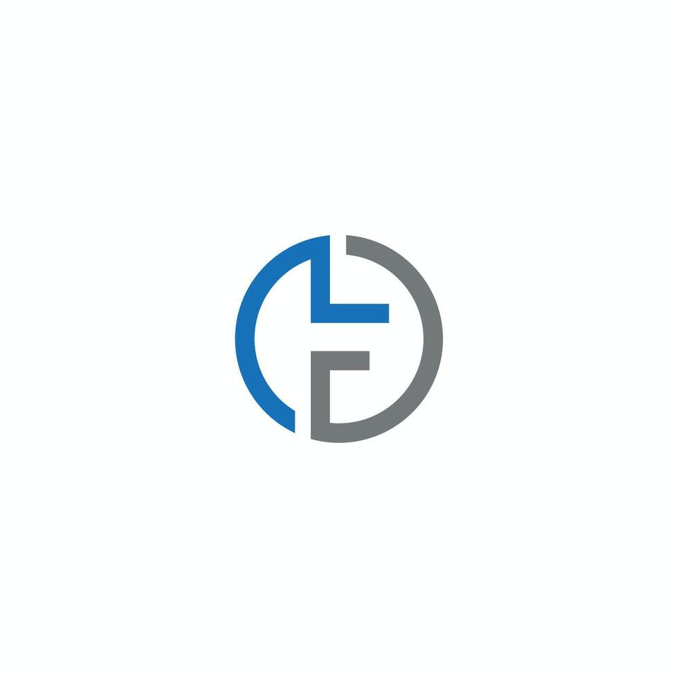 Initial letter lf logo or fl logo vector design template