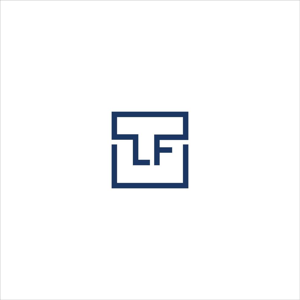 Initial letter lf logo or fl logo vector design template