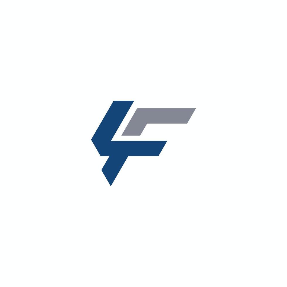 Initial letter lf logo or fl logo vector design template