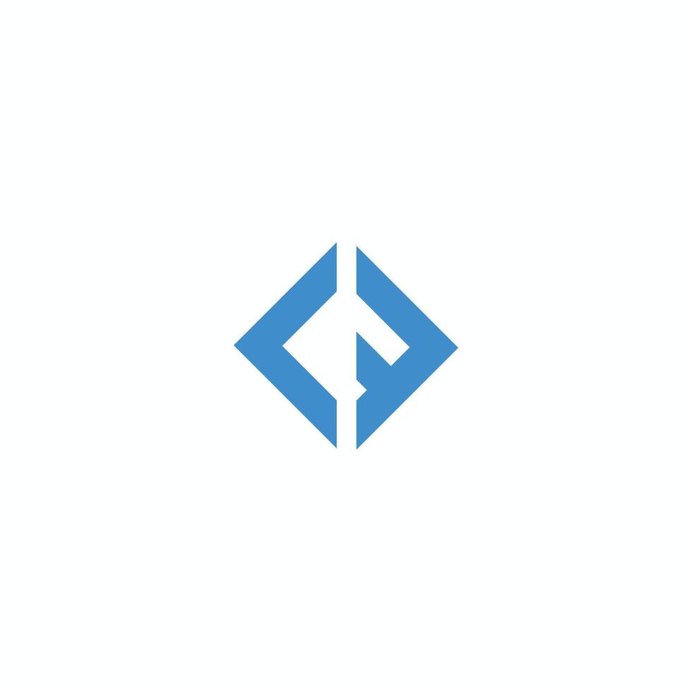 Initial letter lf logo or fl logo vector design template