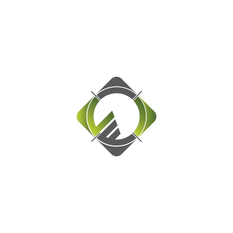 Initial letter lf logo or fl logo vector design template