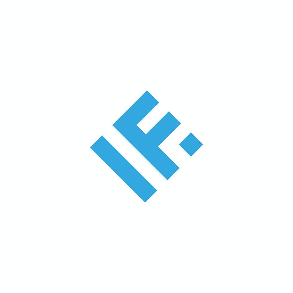 Initial letter lf logo or fl logo vector design template