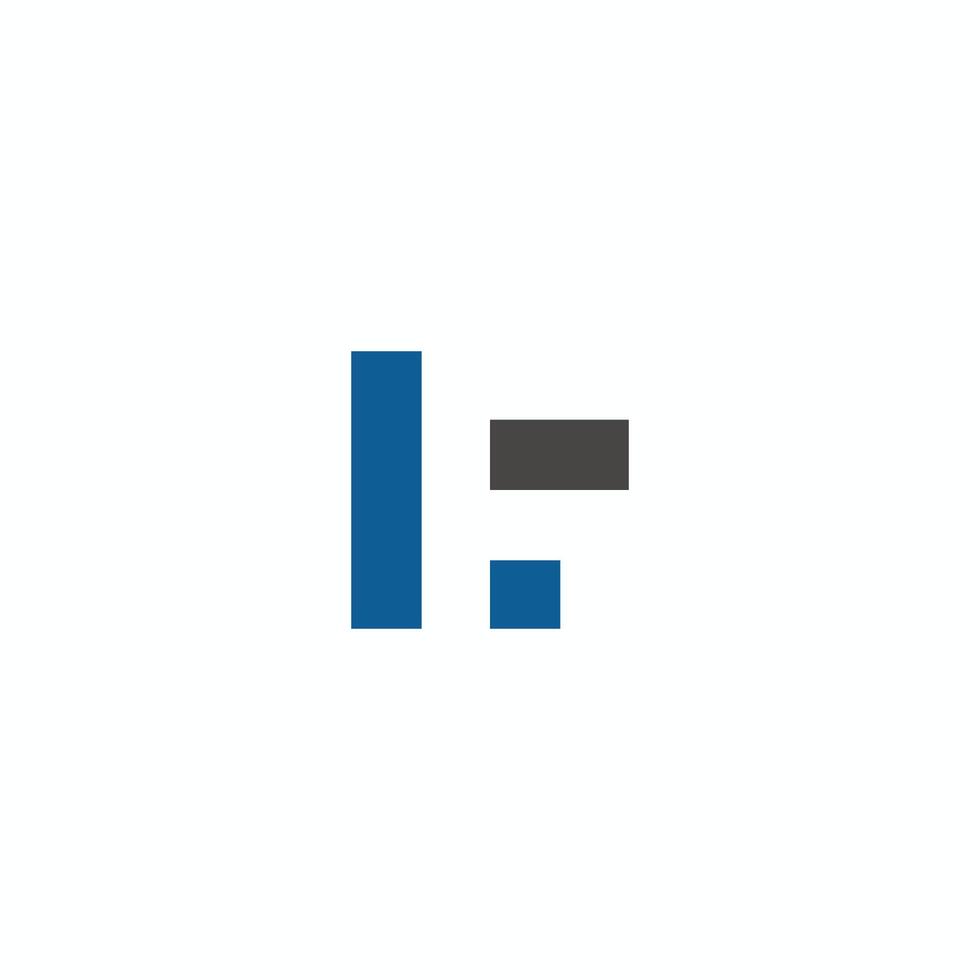 Initial letter lf logo or fl logo vector design template