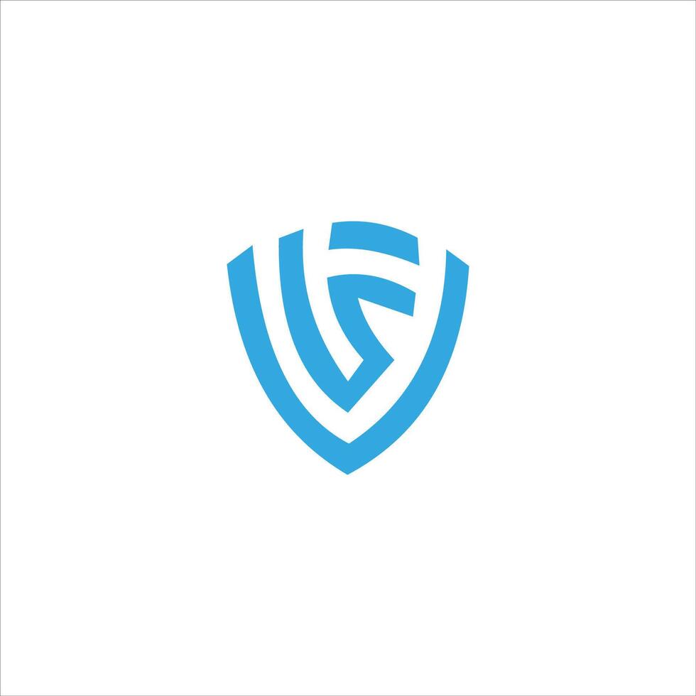 Initial letter lf logo or fl logo vector design template