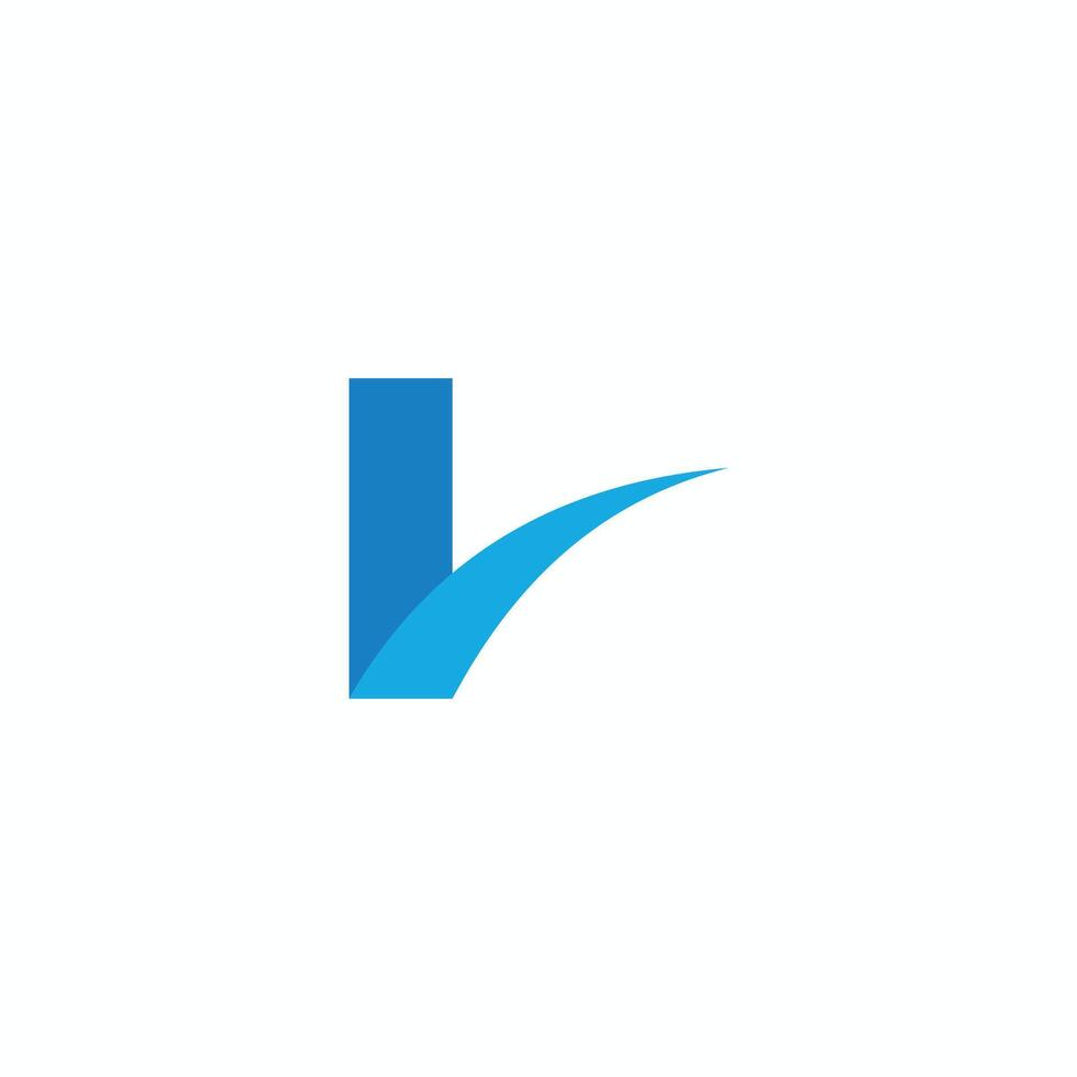 Initial letter lf logo or fl logo vector design template
