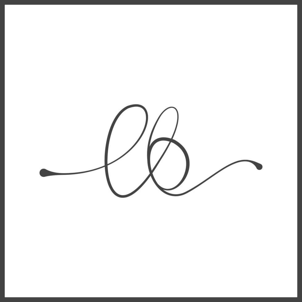 Alphabet Initials logo BL, LB, B and L vector